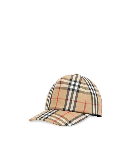Burberry Natural Vintage Check Baseball Cap