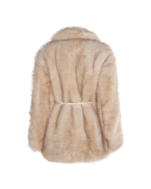 Sportmax Natural Rosaria Tied Waist Coat