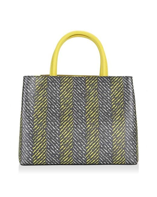 Fendi Yellow Logo Shoulder Bag