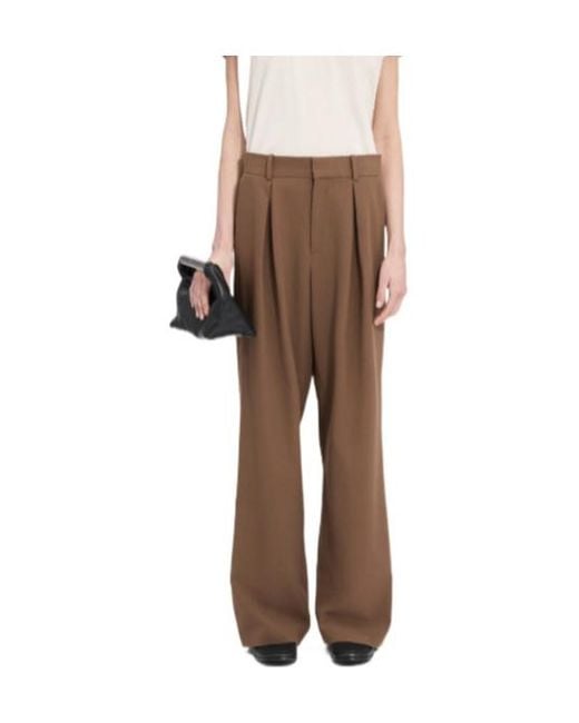 MM6 by Maison Margiela Natural Mannequin Label Pleated Trousers