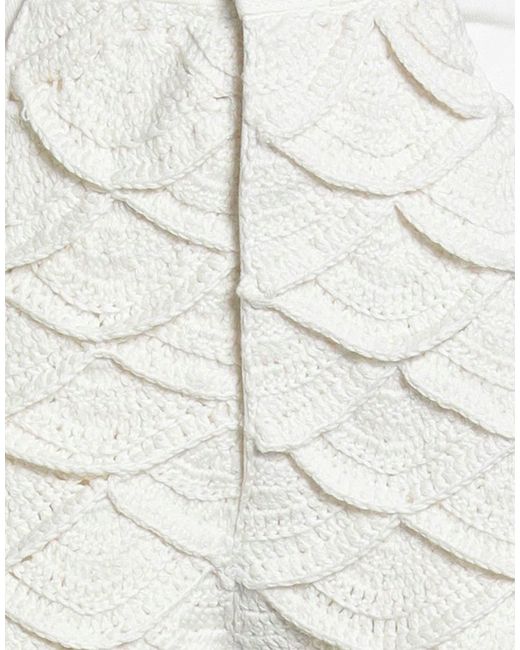 Farm Rio White Five-Pocket Shorts