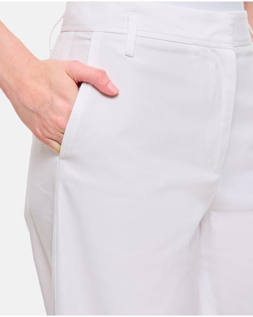 Alberto Biani White Belt Loops Slacks