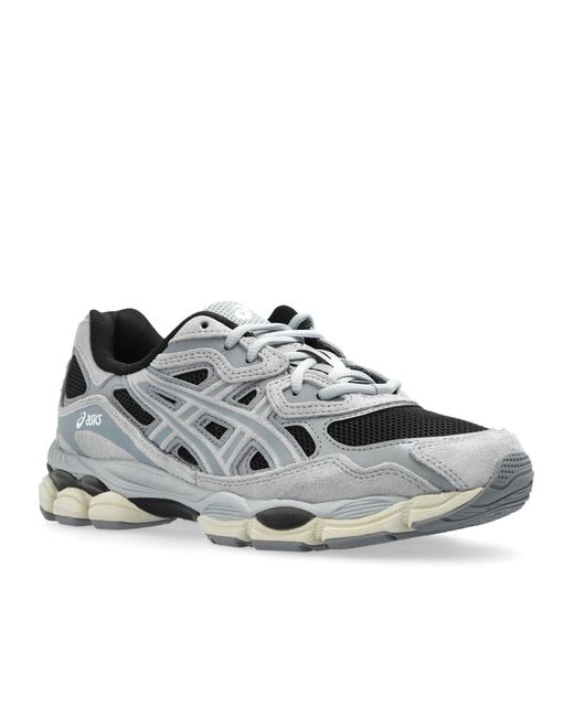 Asics Gray Gel-Nyc Lace-Up Sneakers