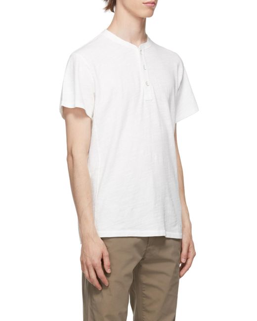 Rag & Bone White Logo Short-Sleeved T-Shirt for men