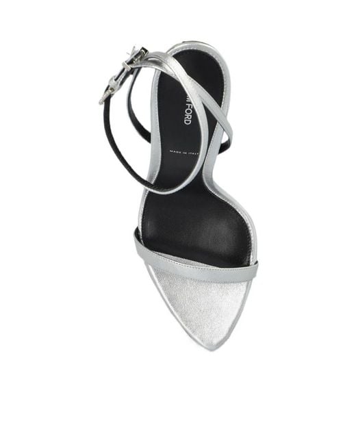 Tom Ford White Open-Toe High-Heeled Sandals