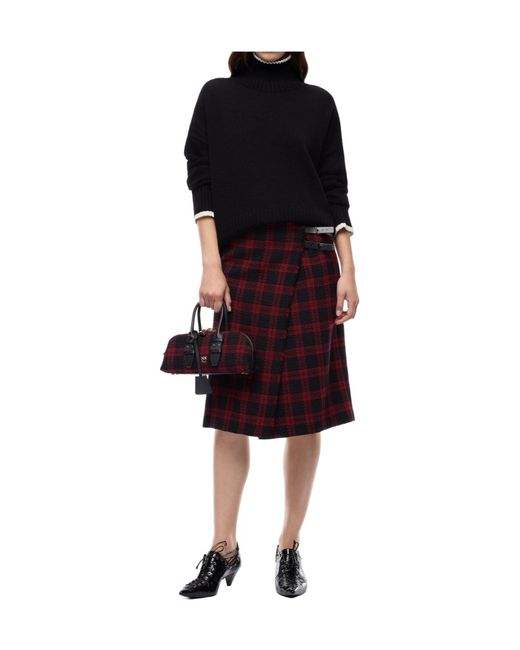 Pinko Black Contrast-Trim Roll-Neck Sweater