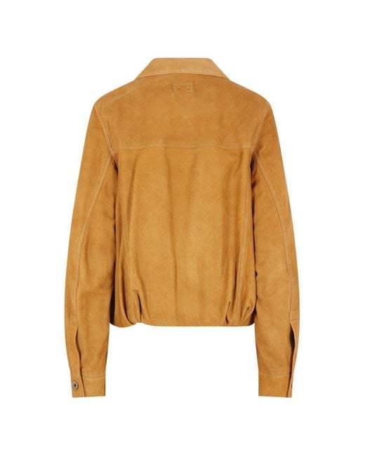 Loewe Yellow Balloon Silhouette Buttoned Jacket