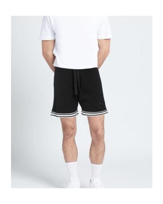 DSquared² Black Drawstring Shorts for men