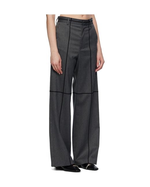 MM6 by Maison Margiela Black Pleated Pants
