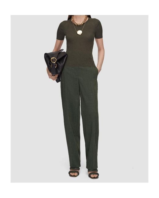 Joseph Green Belarb Linen Blend Knit T-Shirt