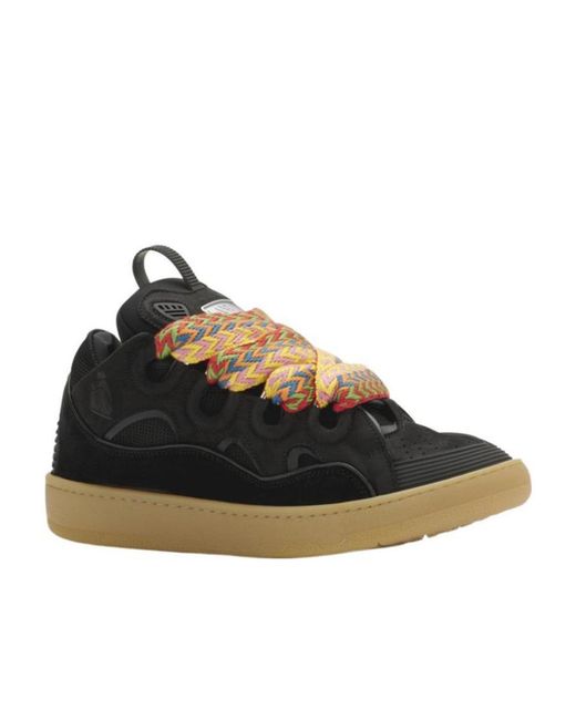 Lanvin Black Curb Low-Top Sneakers for men