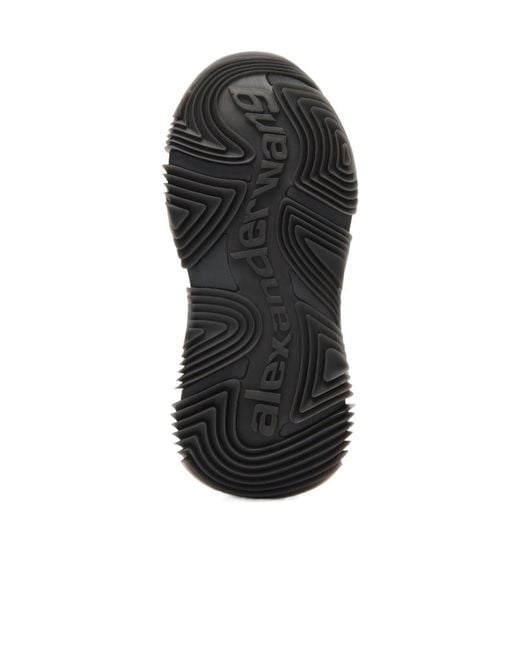 Alexander Wang Gray Vortex Metallic Low-Top Sneakers