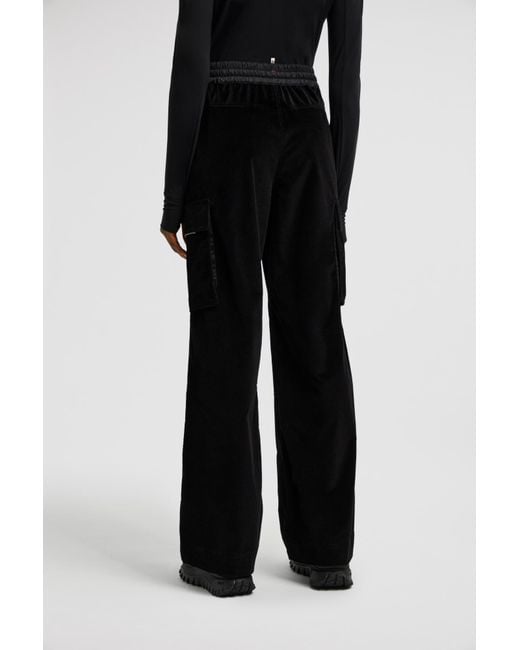 Moncler Black Grenoble Drawstring Cargo Trousers