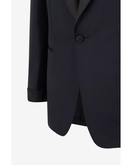 Tom Ford Black Long-Sleeved Suit Jacket And Suit Pants for men