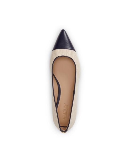 Ralph Lauren Brown Solid Color Ballet Pumps