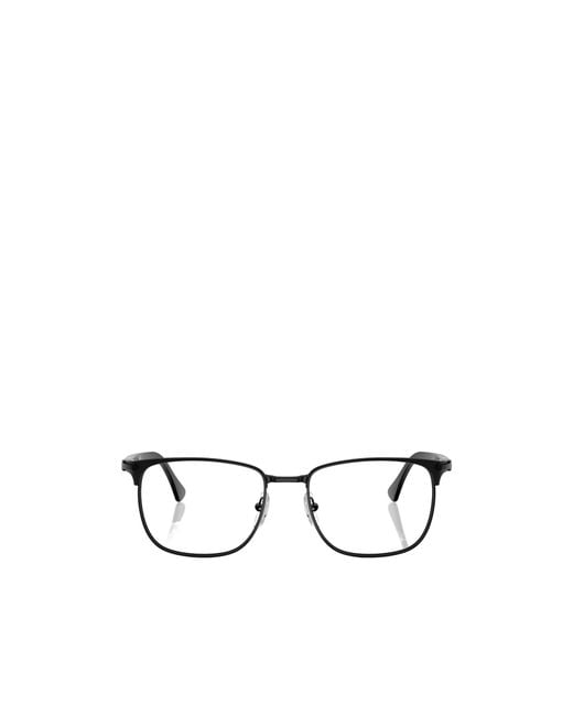 Persol White Square Frame Glasses for men