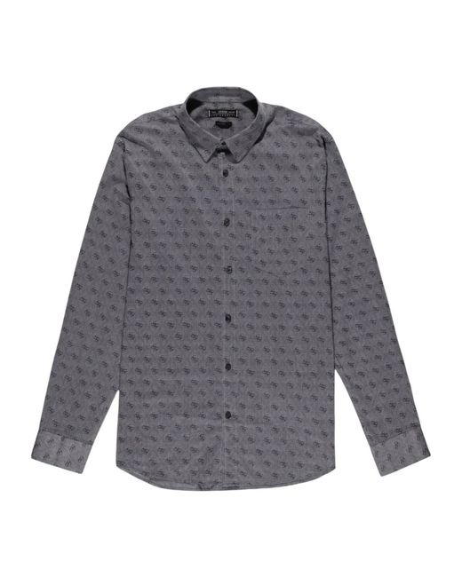 Guess Gray Long-Sleeved Shirt for men