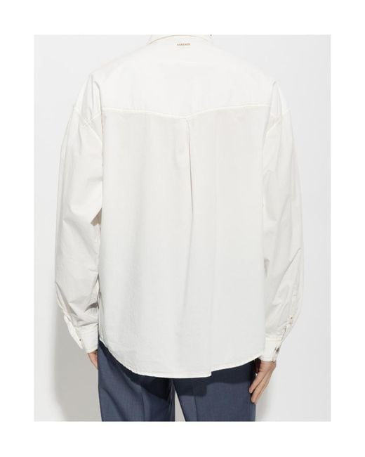 Versace White Medusa Flap-Pocket Shirt for men