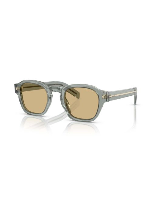 Prada Metallic Eyewear Square Frame Sunglasses for men