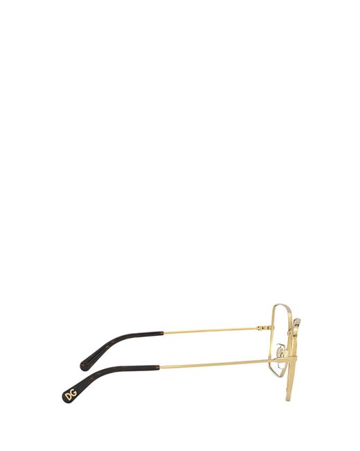 Dolce & Gabbana White Eyewear Square Frame Glasses