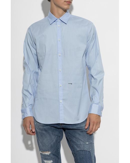 DSquared² Blue Relax Dan Shirt for men