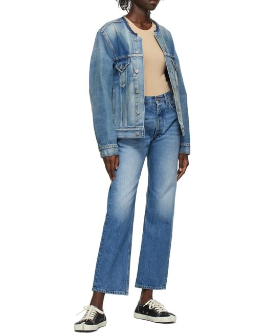 Maison Margiela Blue Faded Straight-Leg Jeans
