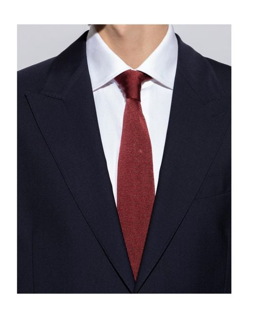 Paul Smith Red Striped-Edge Tie for men