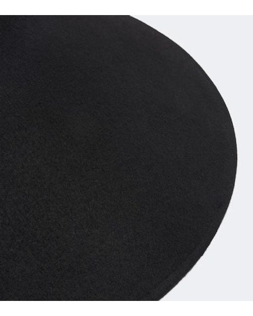 Jacquemus Black Solid Wool Hat
