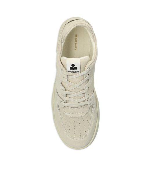 Isabel Marant White Emreeh Lace-Up Sneakers for men