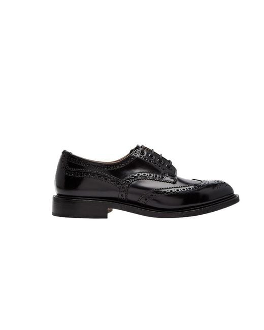 Tricker's Black Bourton Derby Shoes for men