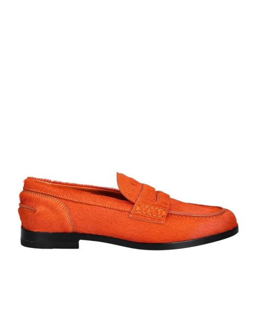 MSGM Red Leathers Loafers