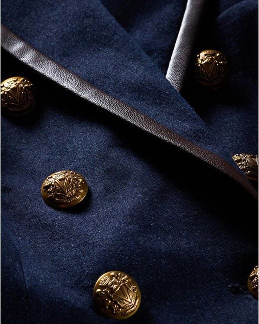 Veronica Beard Blue Long-Sleeved Suit Coat