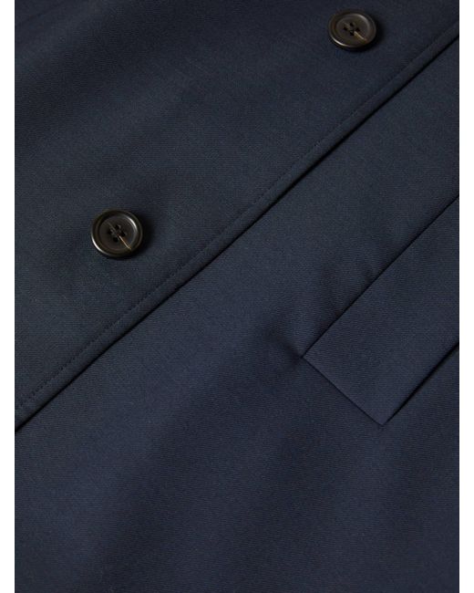 SELECTED Blue Long Sleeve Coat for men
