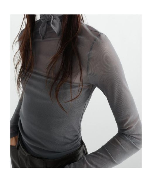 Lemaire Gray Ballerina Scarf Top