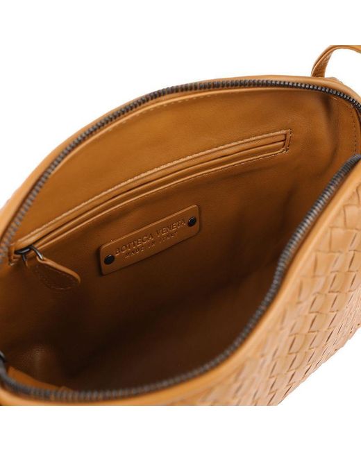 Bottega Veneta Metallic Zippered Shoulder Bag