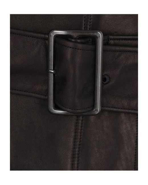 Yohji Yamamoto Black Asymmetric Belted Coat