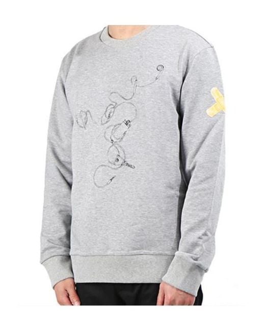 Lanvin Gray Long Sleeve Sweatshirt for men