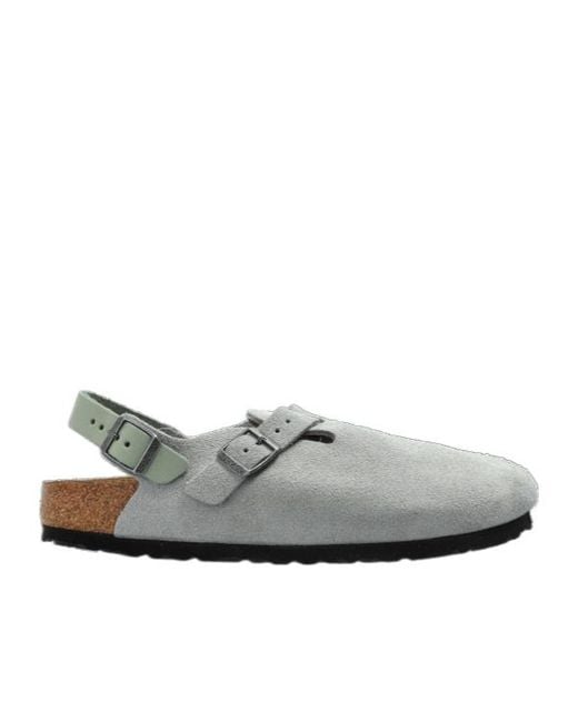 Birkenstock Gray Tokio Pure Closed-Toe Sandals