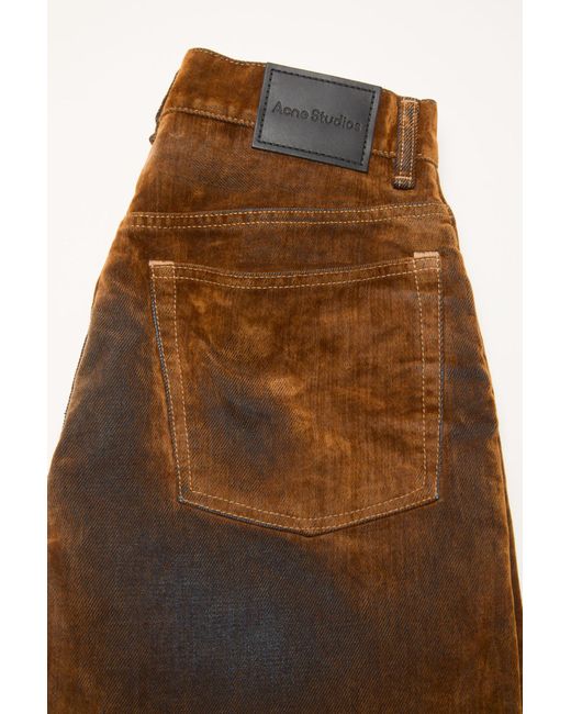 Acne Brown Regular Fit Jeans