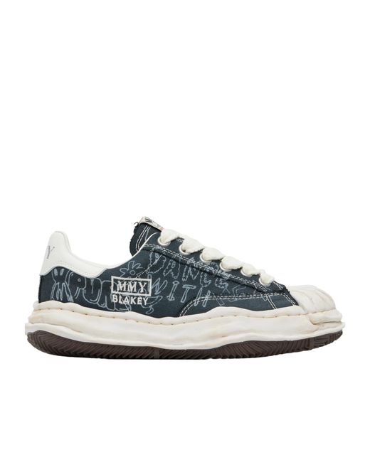 Maison Mihara Yasuhiro Blue Blakey Og Low-Top Lace-Up Casual Sneakers for men