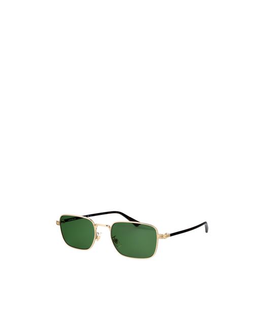 Montblanc Green Rectangle-Frame Sunglasses for men