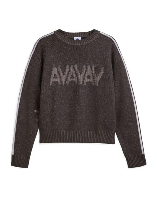 Adidas Gray Originals By Avavav Knit Jumper