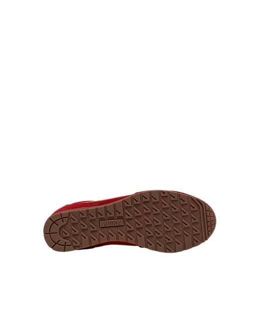 Autry Red Windspin Lace-Up Sneakers