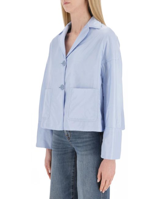Aspesi Blue Single-Breasted Blazer