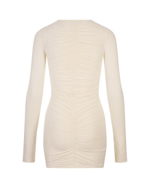 LaRevêche White Long Sleeve Dress