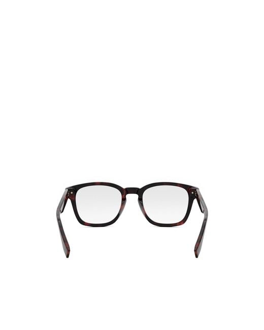 Fendi White Geometrically Framed Flat Mirror for men