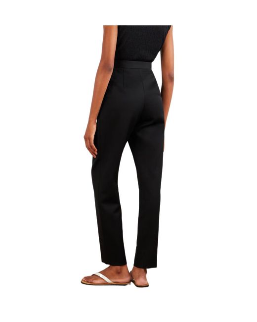 The Row Black Tapered Casual Pants