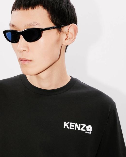KENZO Black Boke Flower 2.0 Crewneck T-Shirt for men