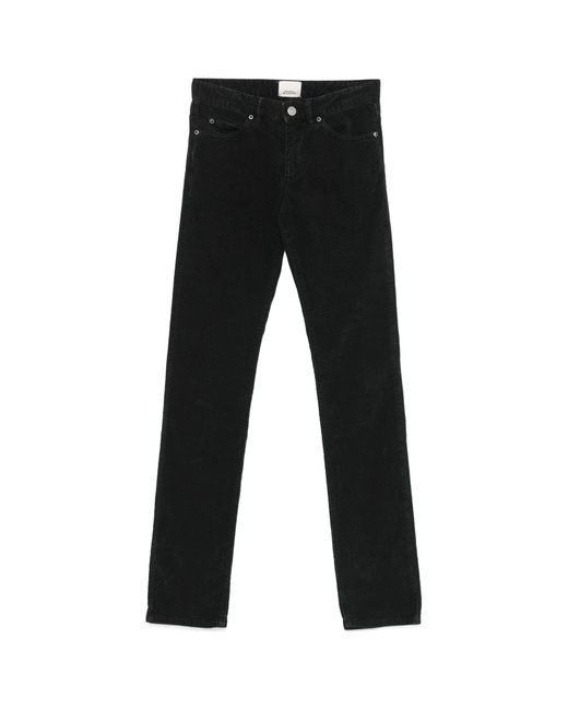Isabel Marant Black Belt-Loop Jeans