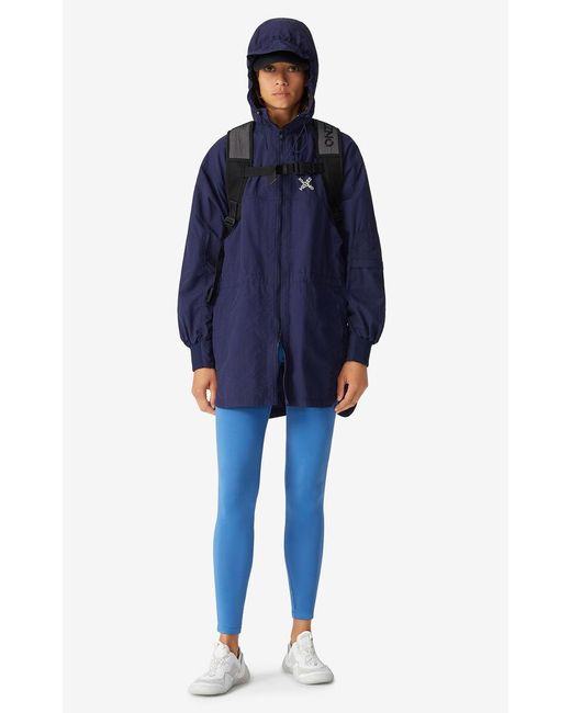 KENZO Blue Sport Little X Parka Coat
